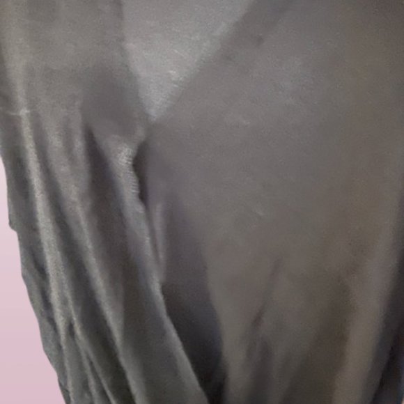 Black Rayon Span Crepe Layered Look Top - Picture 13 of 14